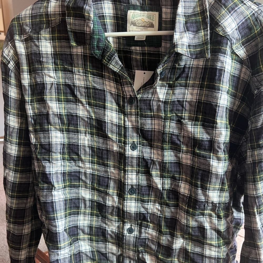 American Eagle Crop Flannel